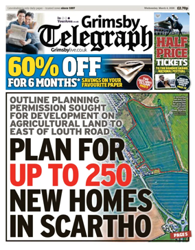 Cover of Grimsby Telegraph