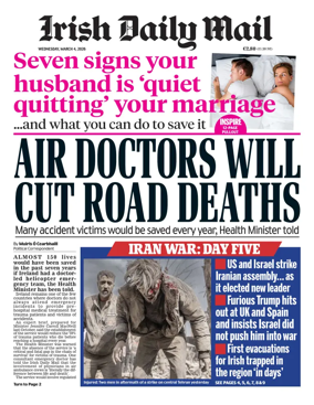 Cover of Irish Daily Mail