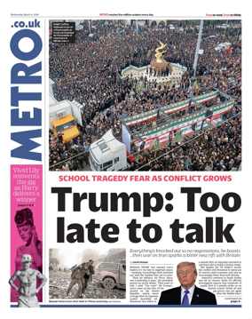 Cover of Metro (UK)