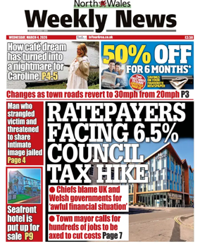 Cover of North Wales Weekly News