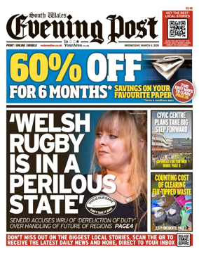 Cover of South Wales Evening Post