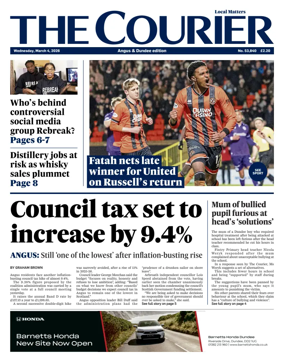 Cover of The Courier & Advertiser (Angus and Dundee)