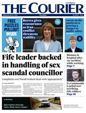 Cover of The Courier & Advertiser (Fife Edition)