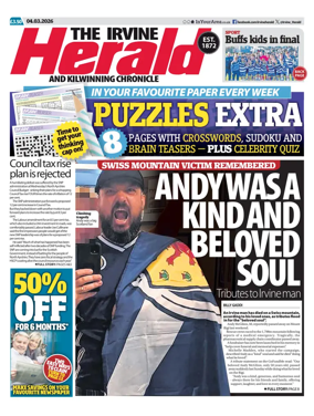 Cover of The Irvine Herald and Kilwinning Chronicle