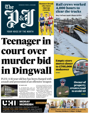 Cover of The Press and Journal (Inverness Highlands and Islands)