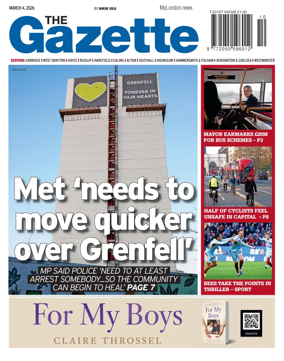 Cover of Uxbridge Gazette