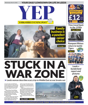 Cover of Yorkshire Evening Post