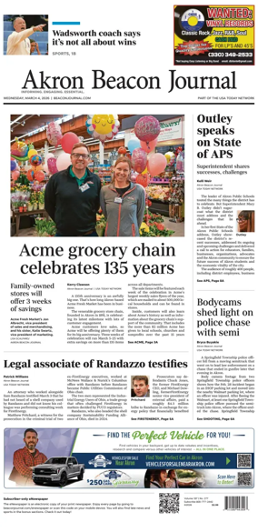 Cover of Akron Beacon Journal