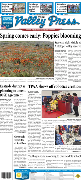 Cover of Antelope Valley Press
