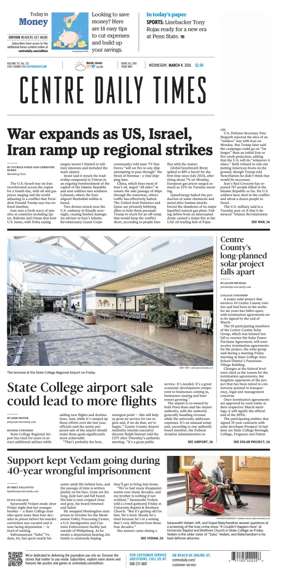 Cover of Centre Daily Times