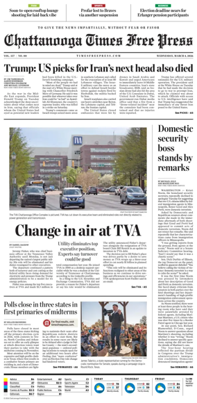 Cover of Chattanooga Times Free Press