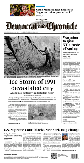 Cover of Democrat and Chronicle