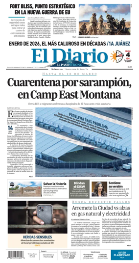 Cover of El Diario de El Paso