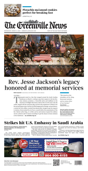 Cover of The Greenville News