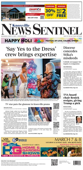 Cover of Knoxville News Sentinel