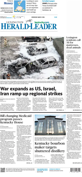 Cover of Lexington Herald-Leader