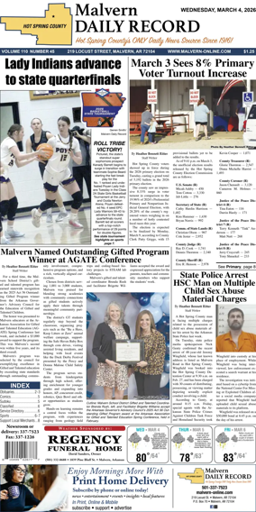 Cover of Malvern Daily Record