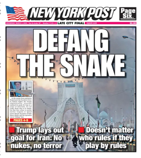 Cover of New York Post