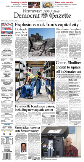 Cover of Northwest Arkansas Democrat-Gazette