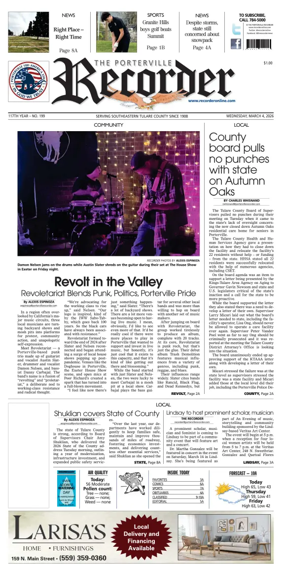 Cover of Porterville Recorder