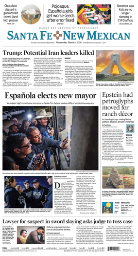 Cover of Santa Fe New Mexican