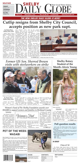 Cover of Shelby Daily Globe