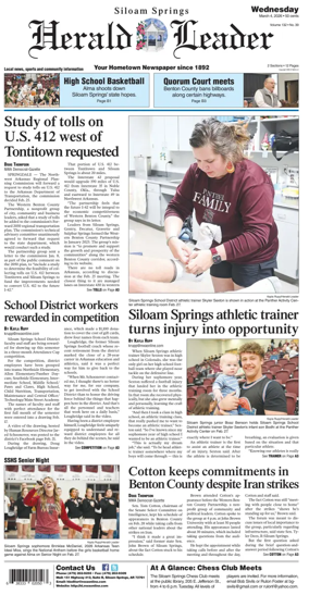 Cover of Siloam Springs Herald Leader