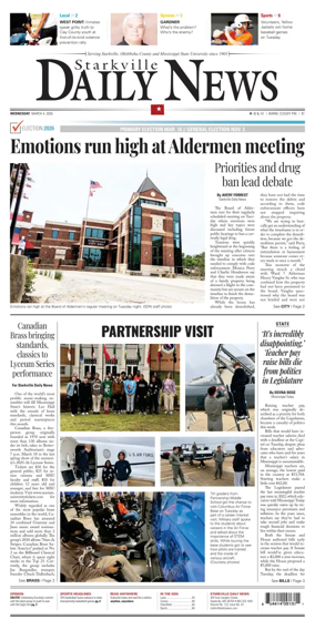 Cover of Starkville Daily News