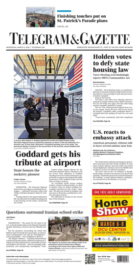 Cover of Telegram & Gazette