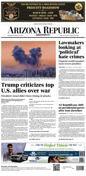Cover of The Arizona Republic