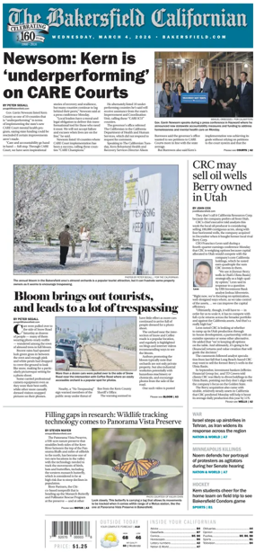 Cover of The Bakersfield Californian