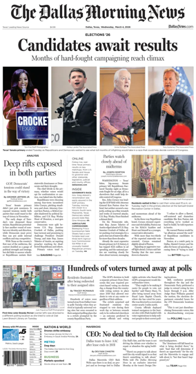 Cover of The Dallas Morning News