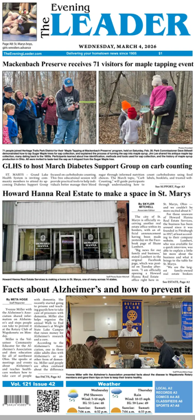 Cover of The Evening Leader