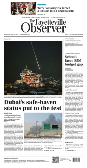 Cover of The Fayetteville Observer