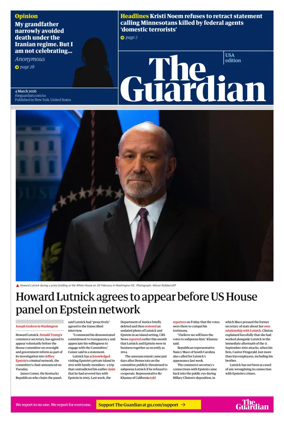 Cover of The Guardian (USA)
