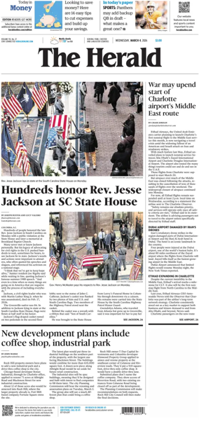 Cover of The Herald (Rock Hill)