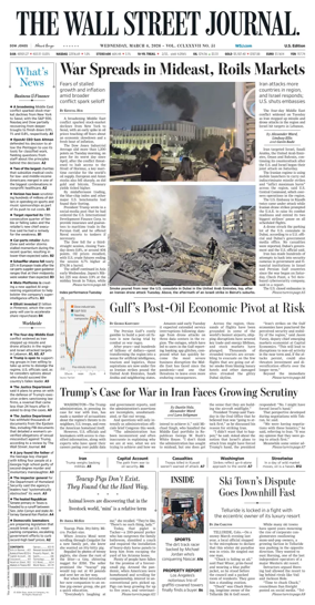 Cover of The Wall Street Journal