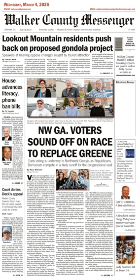 Cover of Walker County Messenger