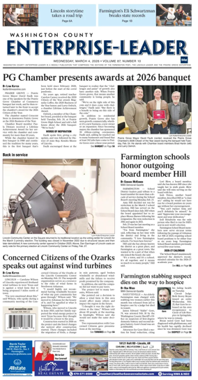 Cover of Washington County Enterprise-Leader