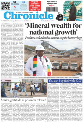 Cover of Chronicle (Zimbabwe)
