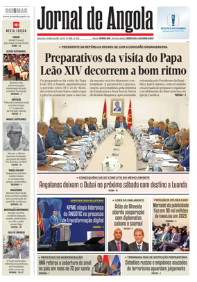 Cover of Jornal de Angola