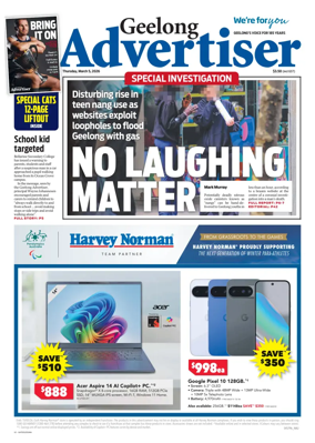 Cover of Geelong Advertiser
