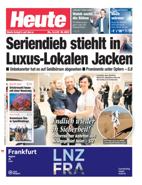 Cover of Heute - Oberosterreich Ausgabe