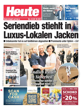 Cover of Heute - Wien Ausgabe