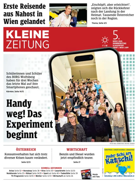 Cover of Kleine Zeitung Kaernten