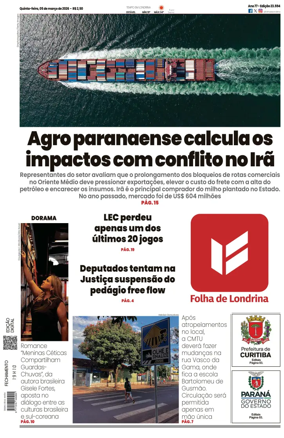 Cover of Folha de Londrina