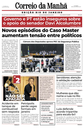 Cover of Jornal Correio da Manha