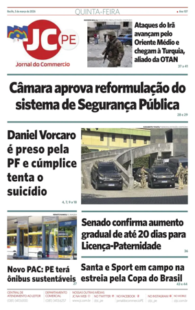 Cover of Jornal do Commercio
