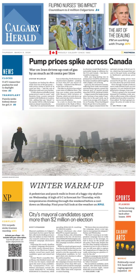 Cover of Calgary Herald