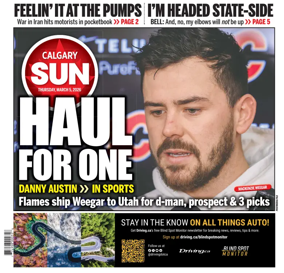 Cover of Calgary Sun